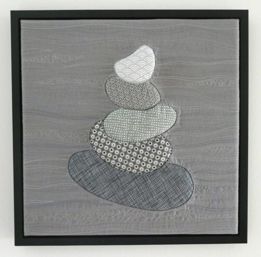 Wandbild mit Steinturm Zen Balance